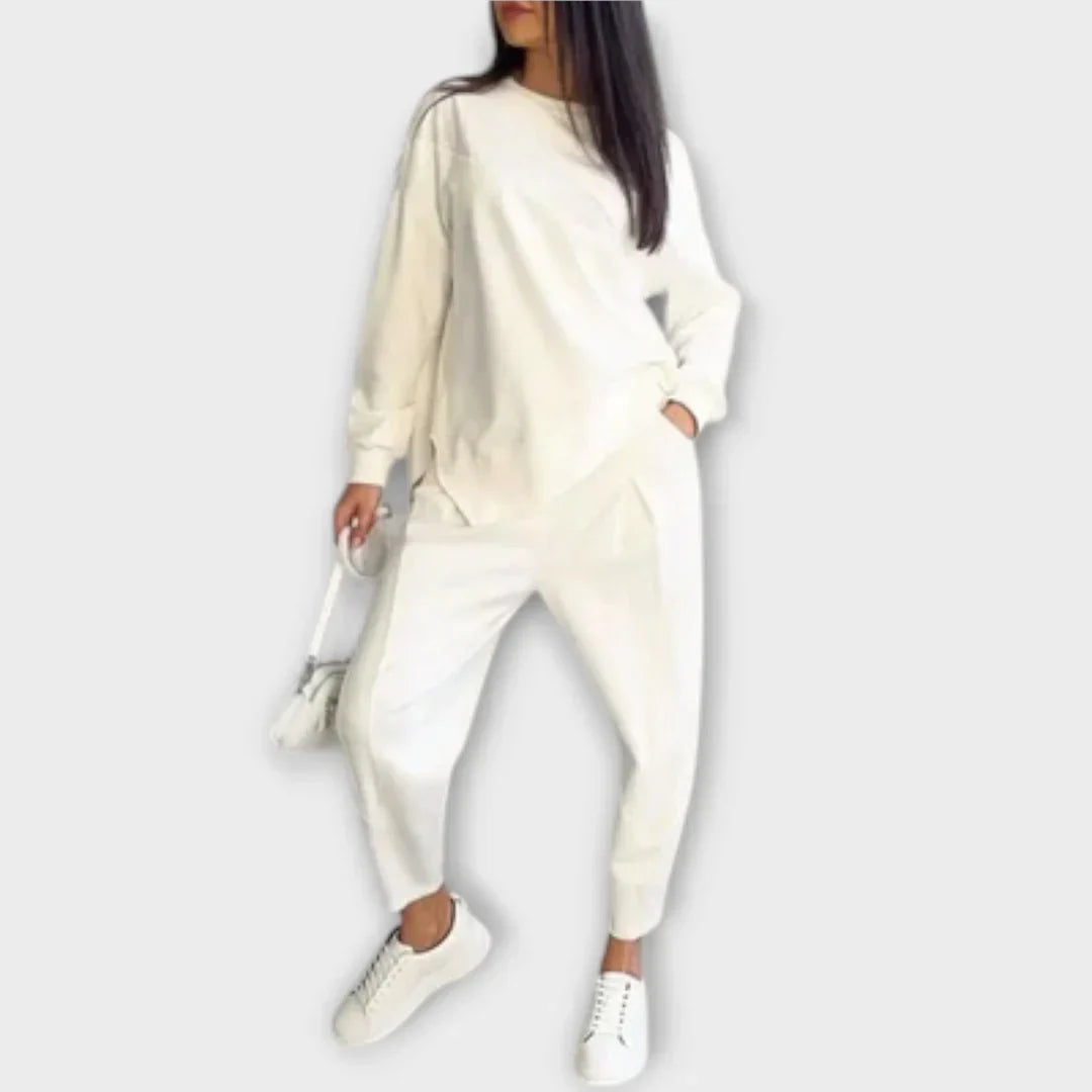 Renivra – Stylowy Dwu-elementowy Zestaw Casual dla Kobiet