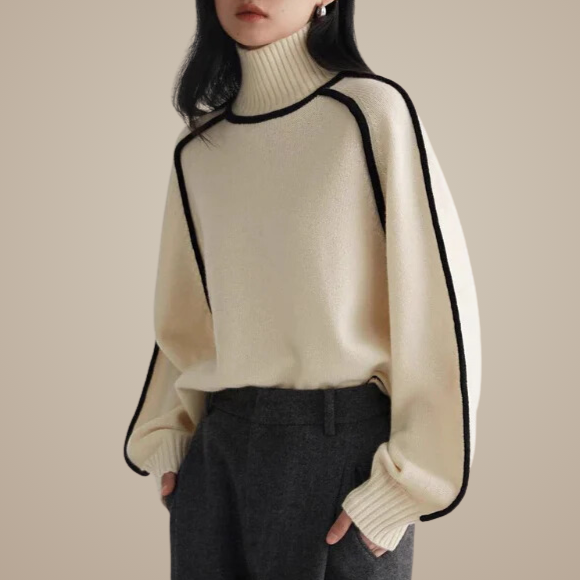 Emily - Sweter z golfem