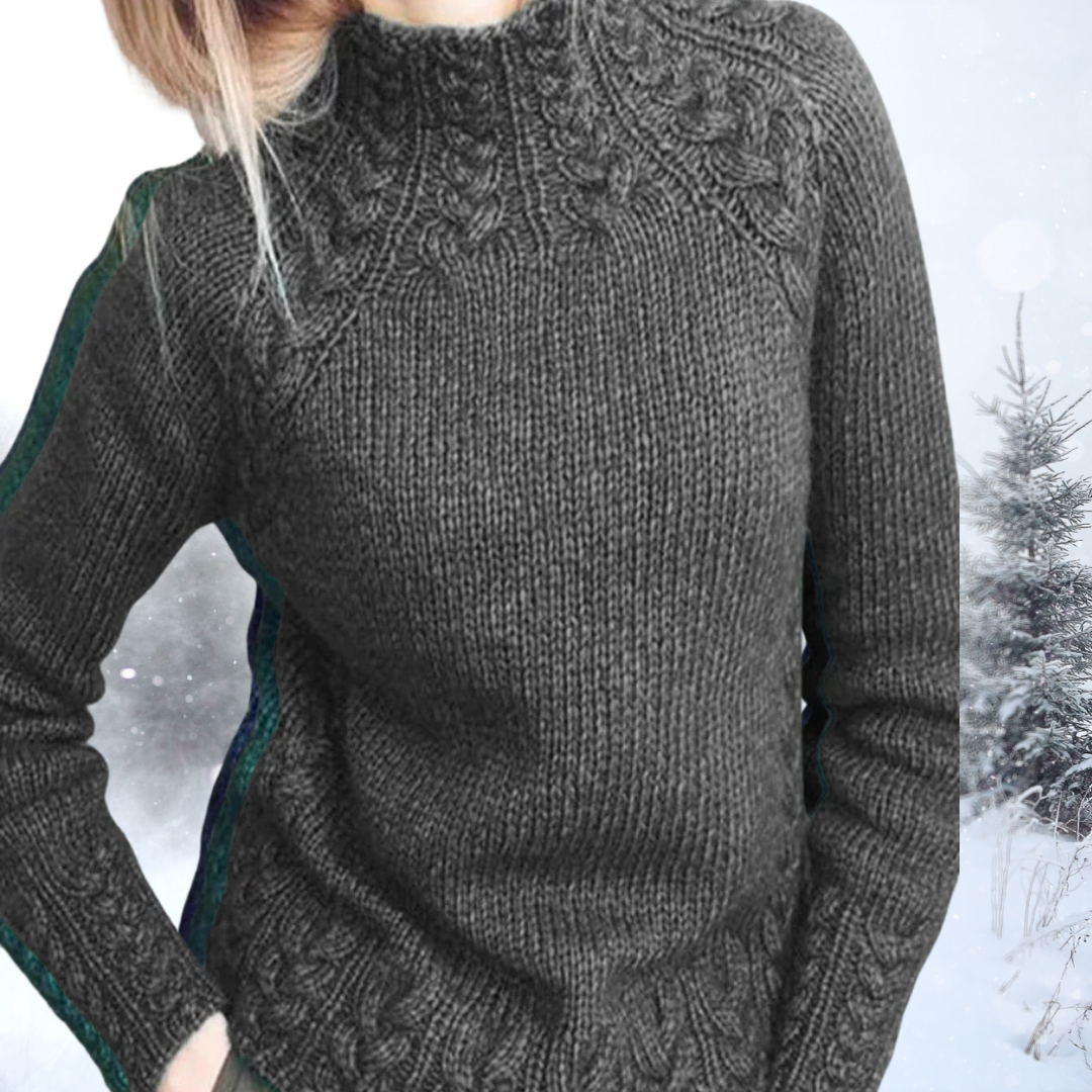 Bernadette | Sweter vintage z golfem