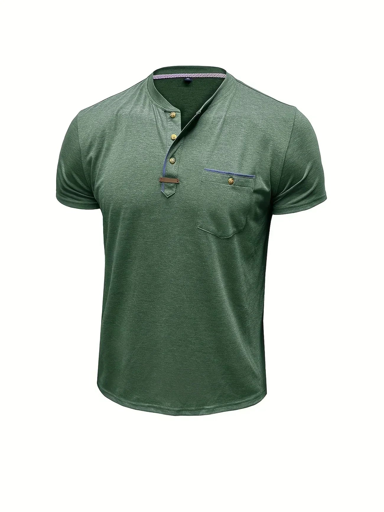 Savrani™ | Elegancka koszulka z okrągłym dekoltem i kieszenią