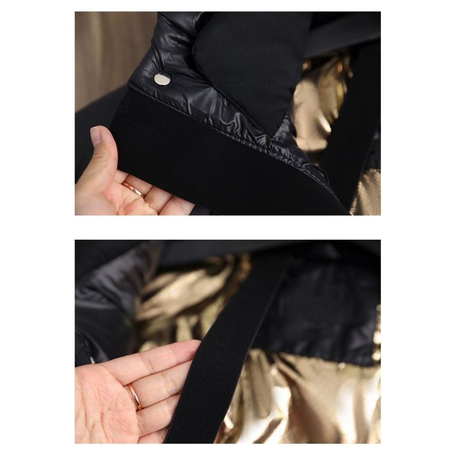 Arivelle – Elegancki długi pikowany płaszcz