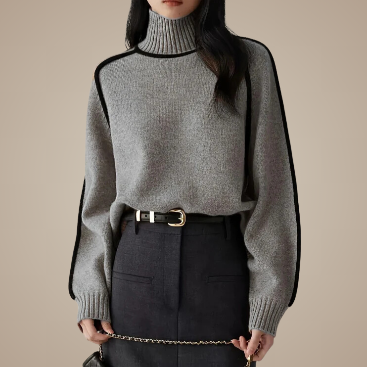 Emily - Sweter z golfem