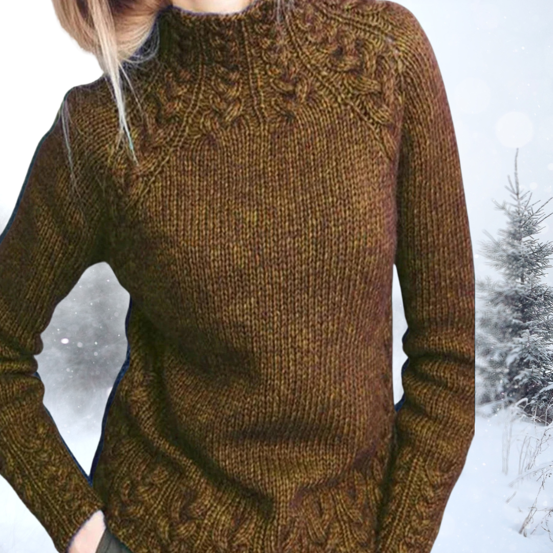 Bernadette | Sweter vintage z golfem