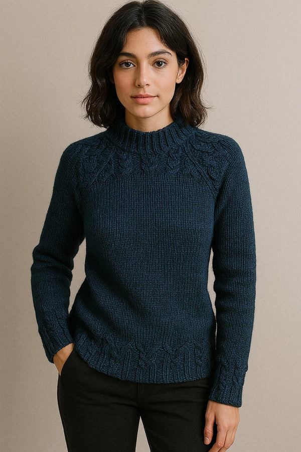 Bernadette | Sweter vintage z golfem